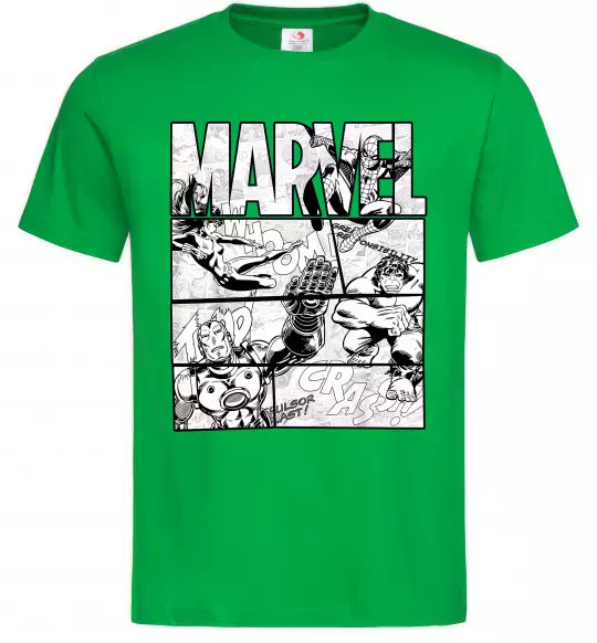 Мужская футболка Комікс Marvel Зеленый фото