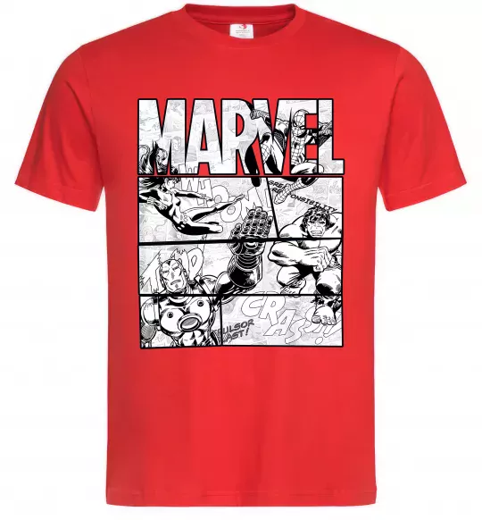 Мужская футболка Комікс Marvel Красный фото