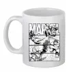 Чашка керамическая Комікс Marvel Белый фото