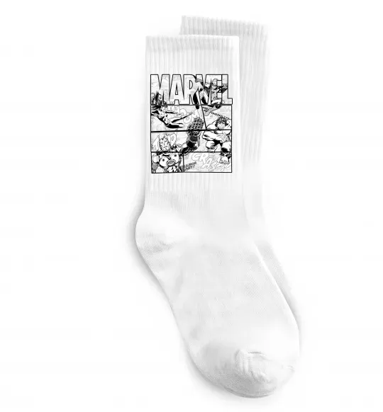 Носки Комікс Marvel Белый фото