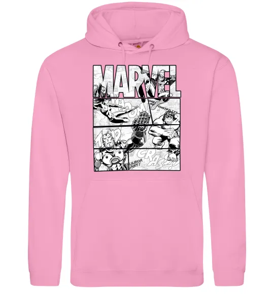 Мужская толстовка (худи) Комікс Marvel Розовый фото