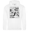 Женская толстовка (худи) Комікс Marvel Белый фото
