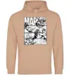 Женская толстовка (худи) Комікс Marvel Песочный фото