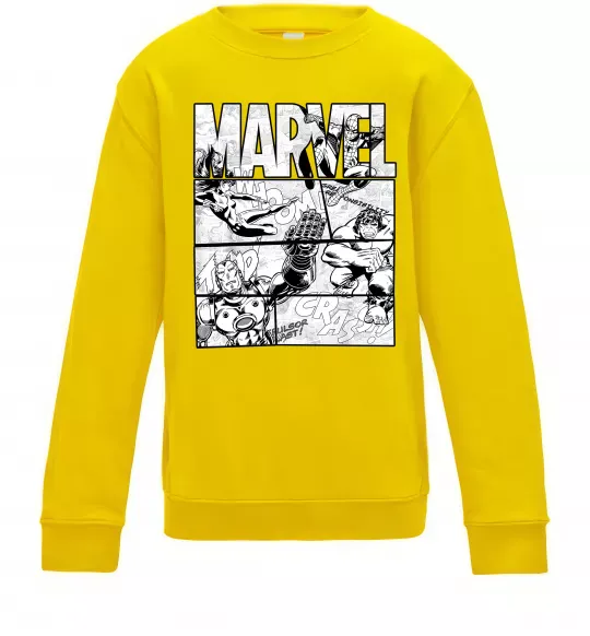Дитячий світшот Комікс Marvel Сонячно жовтий фото