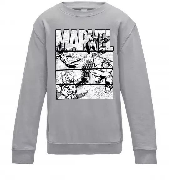Дитячий світшот Комікс Marvel Сірий меланж фото