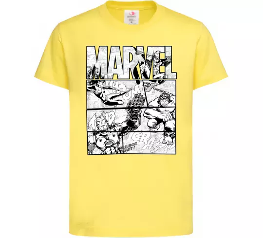 Детская футболка Комікс Marvel Лимонный фото