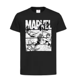 Детская футболка Комікс Marvel Черный фото