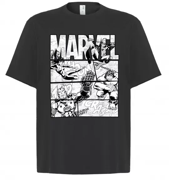 Футболка Оверсайз Комікс Marvel Чорний фото