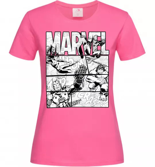 Женская футболка Комікс Marvel Ярко-розовый фото