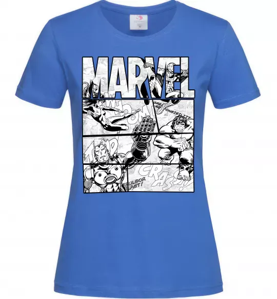 Женская футболка Комікс Marvel Ярко-синий фото