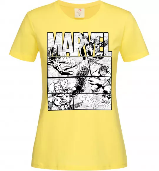 Женская футболка Комікс Marvel Лимонный фото