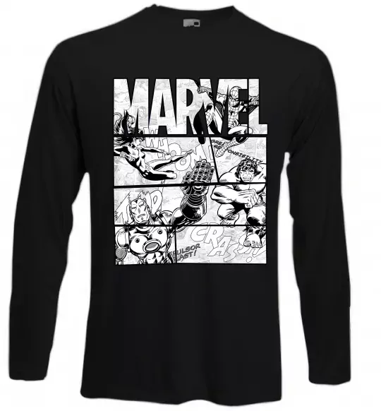 Лонгслив Комікс Marvel Черный фото