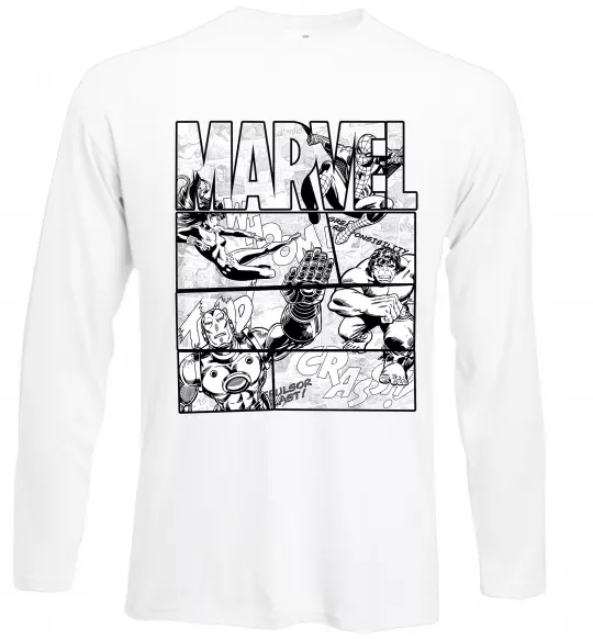 Лонгслив Комікс Marvel Белый фото