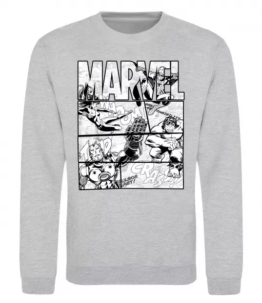 Свитшот Комікс Marvel Серый меланж фото