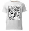 Чоловіча преміум футболка Комікс Marvel Білий фото