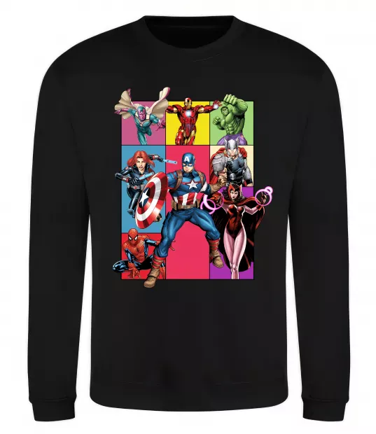 Свитшот Месники Marvel Черный фото