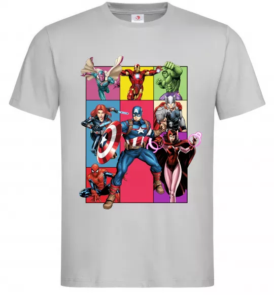 Мужская футболка Месники Marvel Серый фото