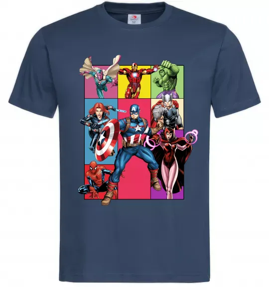 Мужская футболка Месники Marvel Темно-синий фото