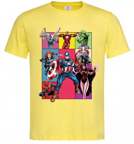 Мужская футболка Месники Marvel Лимонный фото