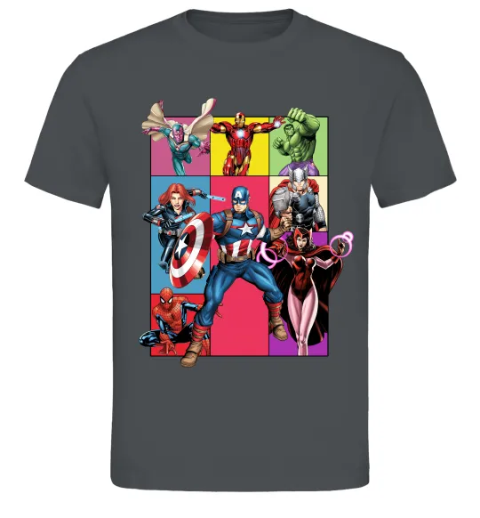 Мужская футболка Месники Marvel Графит фото