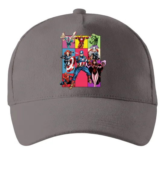 Кепка Месники Marvel Серый фото