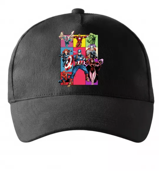 Кепка Месники Marvel Черный фото