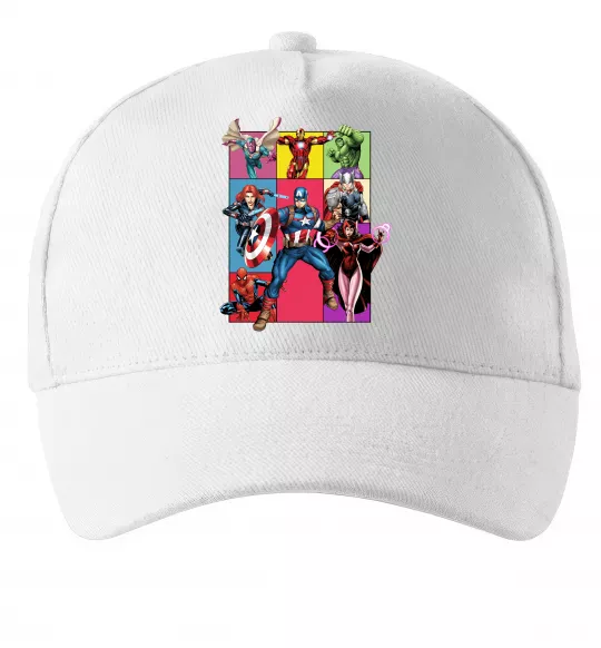 Кепка Месники Marvel Белый фото