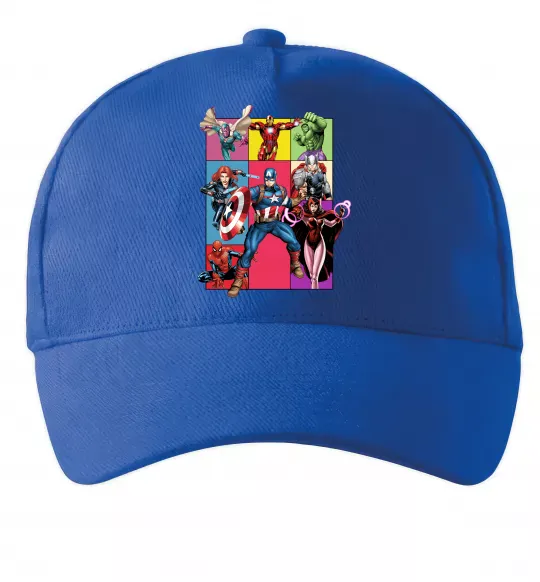 Кепка Месники Marvel Ярко-синий фото
