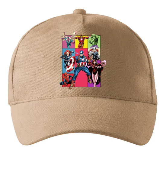 Кепка Месники Marvel Песочный фото