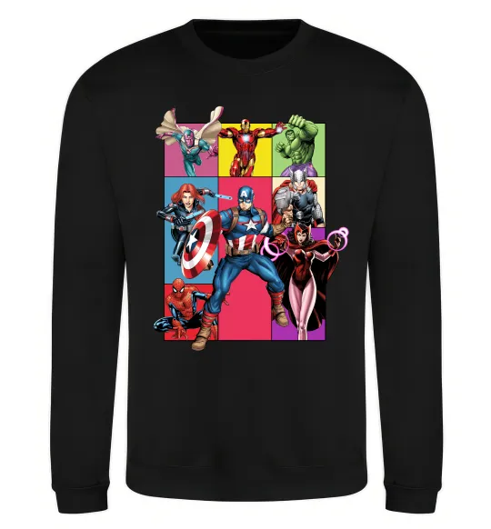 Свитшот Месники Marvel Черный фото