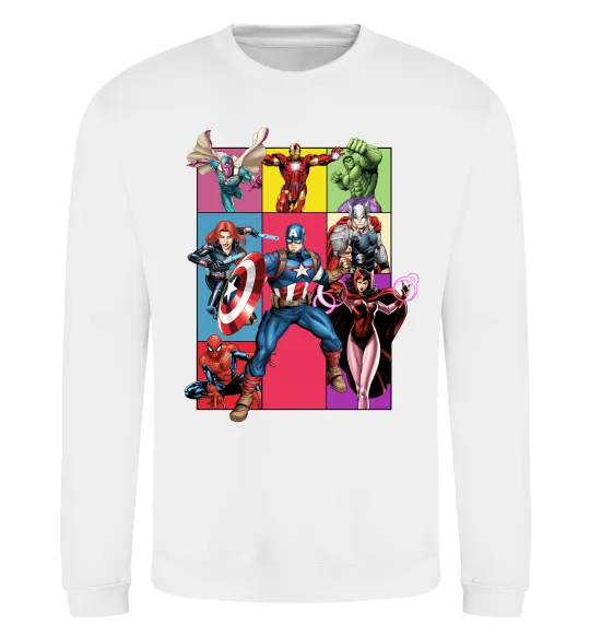 Свитшот Месники Marvel Белый фото