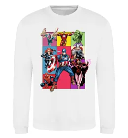 Свитшот Месники Marvel Белый фото
