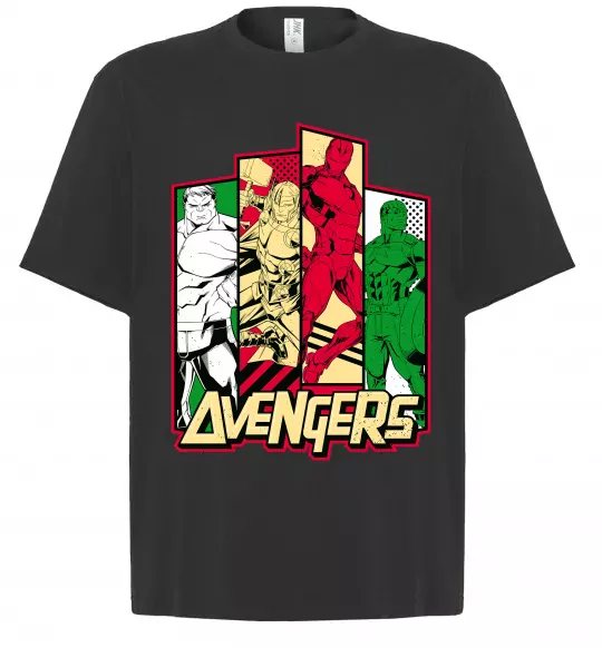 Футболка Оверсайз Marvel Avengers Черный фото