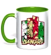 Чашка з кольоровою ручкою Marvel Avengers Лаймовий фото