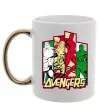 Чашка з кольоровою ручкою Marvel Avengers Золото фото