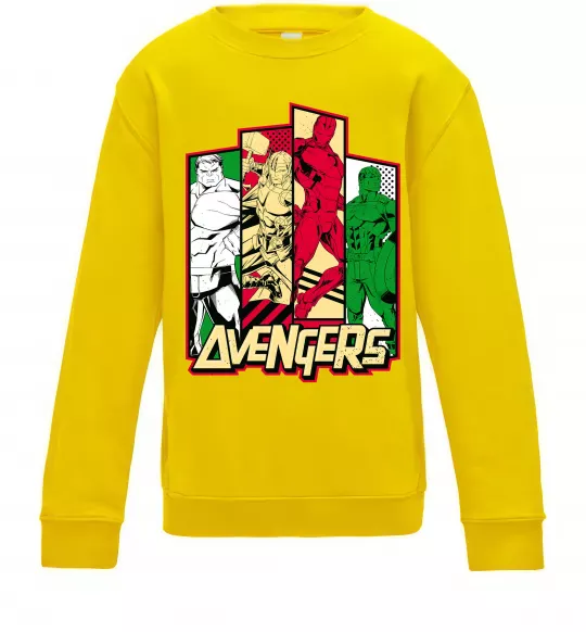 Дитячий світшот Marvel Avengers Сонячно жовтий фото