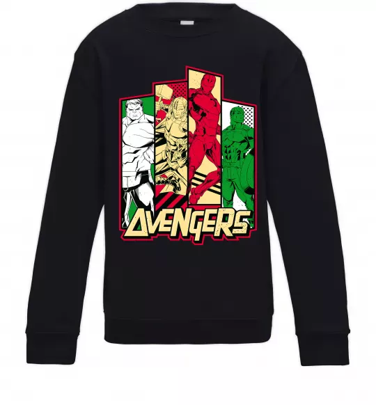 Дитячий світшот Marvel Avengers Чорний фото