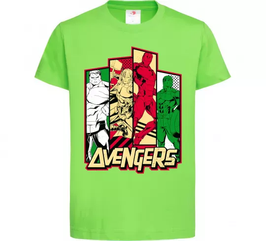 Детская футболка Marvel Avengers Лаймовый фото