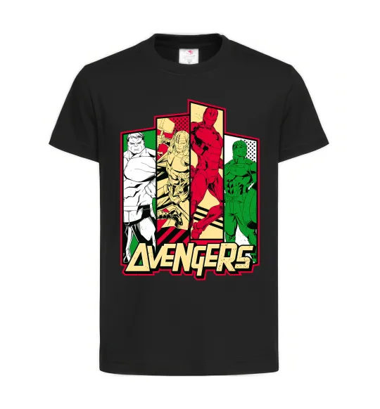 Дитяча футболка Marvel Avengers Чорний фото
