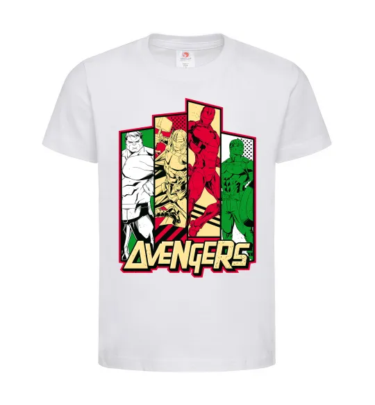 Дитяча футболка Marvel Avengers Білий фото