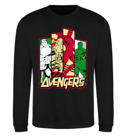 Свитшот Marvel Avengers Черный фото