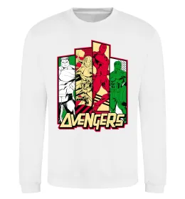 Свитшот Marvel Avengers Белый фото