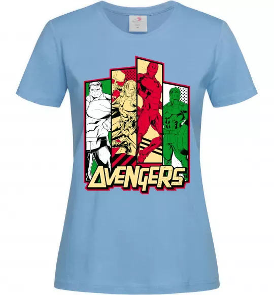 Женская футболка Marvel Avengers Голубой фото