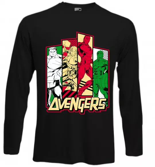 Лонгслів Marvel Avengers Чорний фото