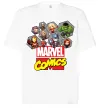 Футболка Оверсайз Marvel comics колаж Білий фото