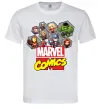 Мужская футболка Marvel comics колаж Белый фото