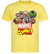 Мужская футболка Marvel comics колаж Лимонный фото