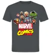 Мужская футболка Marvel comics колаж Графит фото