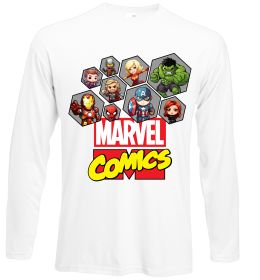 Лонгслів Marvel comics колаж