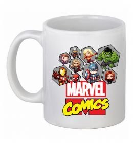 Чашка керамическая Marvel comics колаж